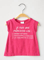 T-shirt rose BULLE DE BB pour fille seconde vue