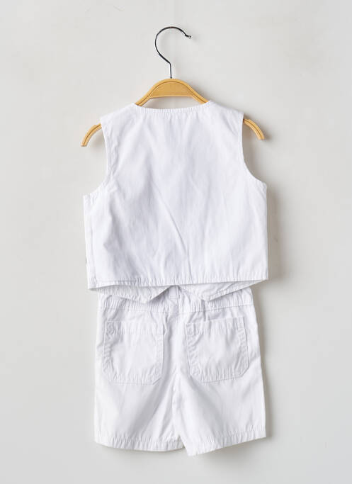 Ensemble pantalon blanc P'TITES CANAILLES garçon