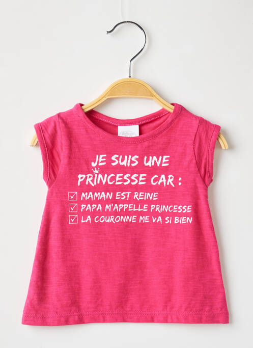 T-shirt rose BULLE DE BB pour fille