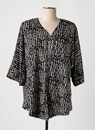 T-shirt manches 3/4 manches 3/4 noir OLIVER JUNG femme