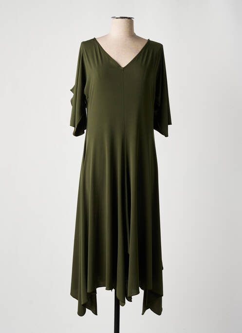 Robe mi-longue vert AN II VITO pour femme