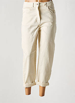 Jean coupe mom poches taille haute beige WIYA femme