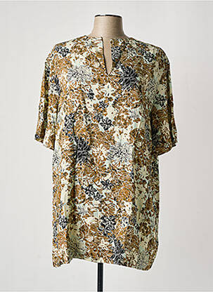Robe courte manches courtes manches courtes beige MASAI femme