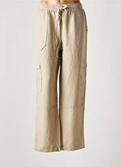 Pantalon cargo beige YEST pour femme seconde vue