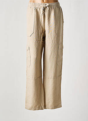 Pantalon cargo beige YEST pour femme