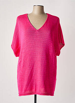 Pull rose MAT. pour femme