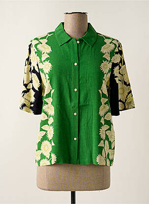 Chemisier manches courtes manches courtes vert NICE THINGS femme
