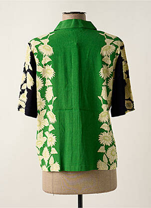 Chemisier manches courtes manches courtes vert NICE THINGS femme