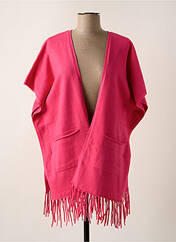 Poncho rose ESQUALO pour femme seconde vue