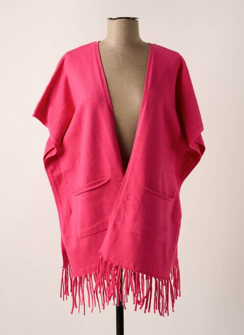 Poncho rose ESQUALO pour femme