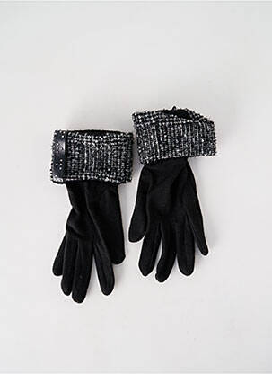 Gants noir TAFFTA pour femme