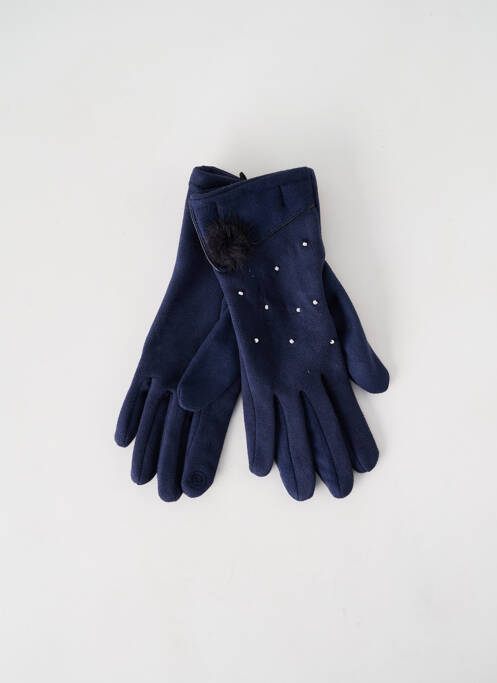 Gants bleu GANTIER CAMARÉ pour femme