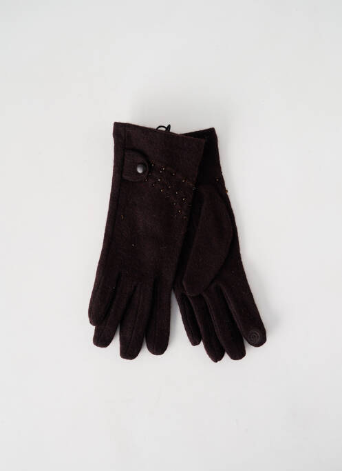 Gants marron GANTIER CAMARÉ pour femme