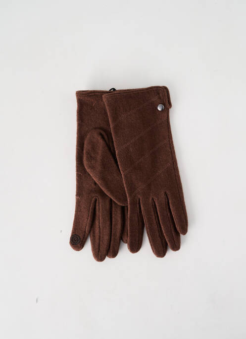 Gants marron GANTIER CAMARÉ pour femme