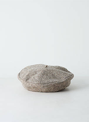 Bonnet forme béret beige TAFFTA femme
