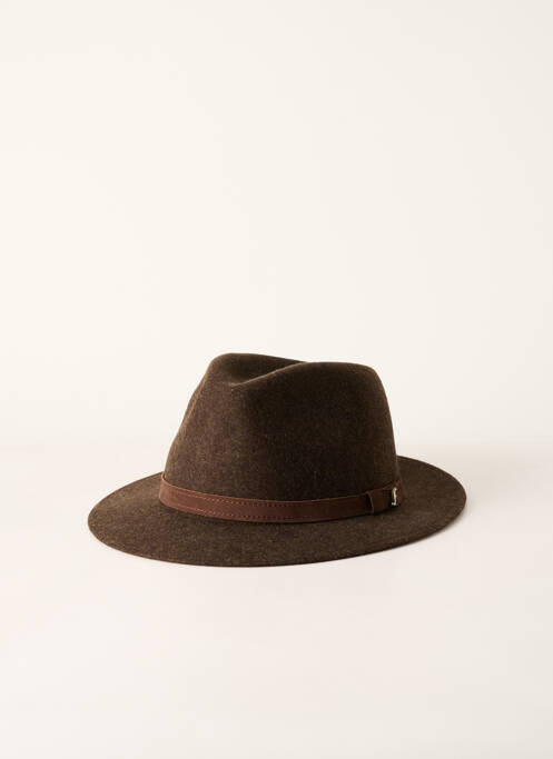 Chapeau marron fonce FLECHET pour femme