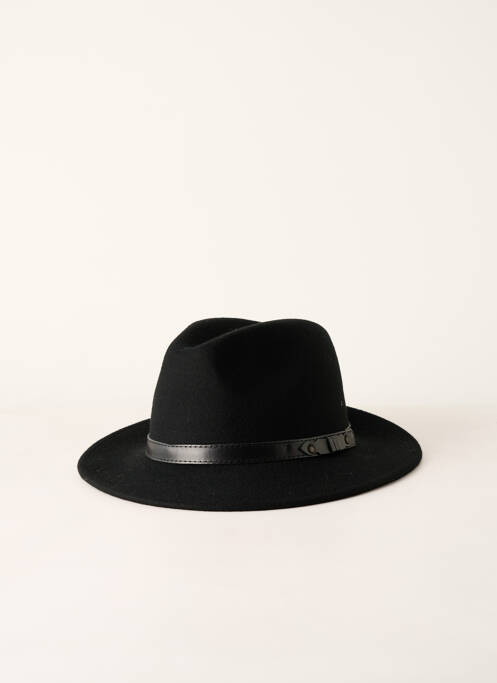 Chapeau noir CRUSHABLE pour femme