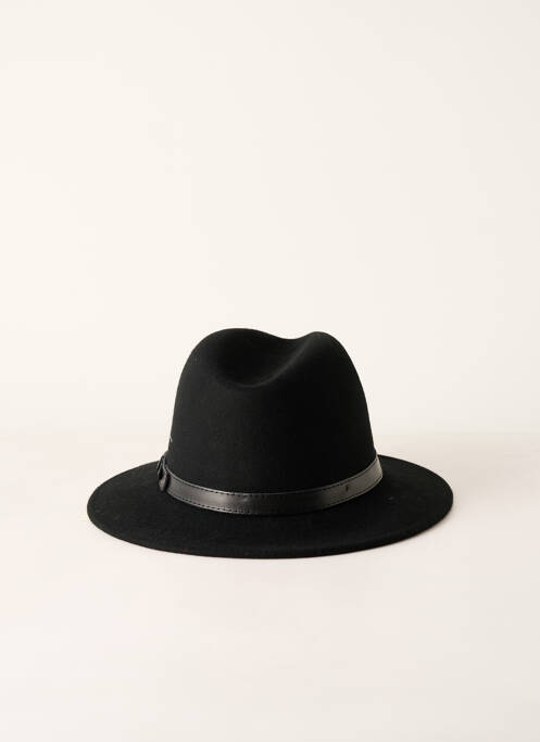 Chapeau noir CRUSHABLE pour femme