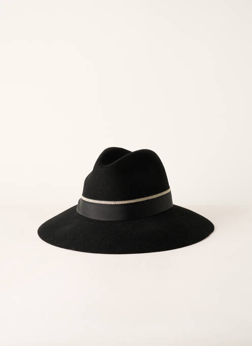 Chapeau noir TAFFTA pour femme