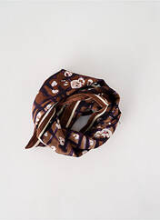 Foulard marron MALFROY pour femme seconde vue