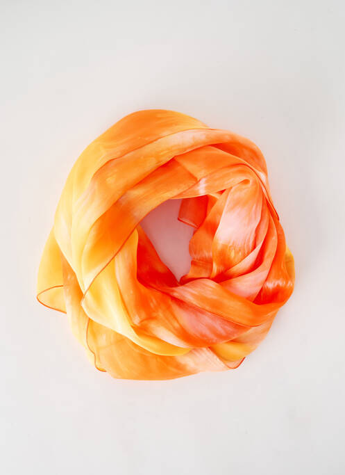 Foulard orange MALFROY pour femme