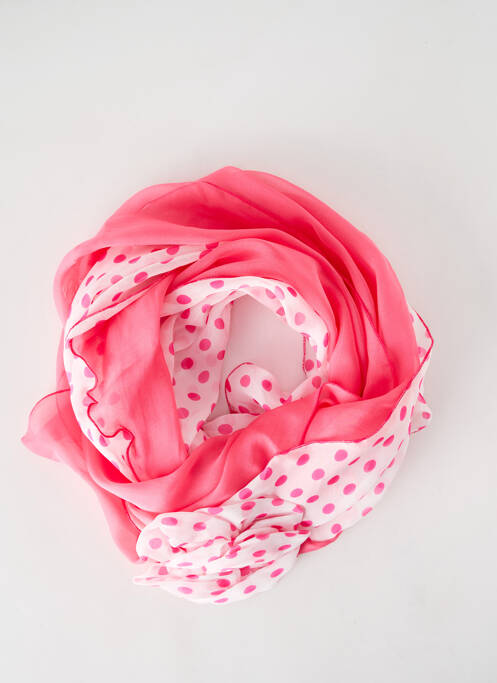 Foulard rose MALFROY pour femme