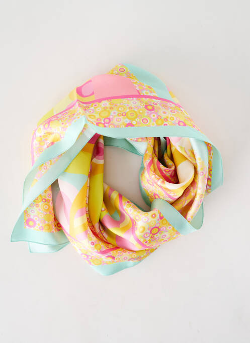 Foulard rose MALFROY pour femme