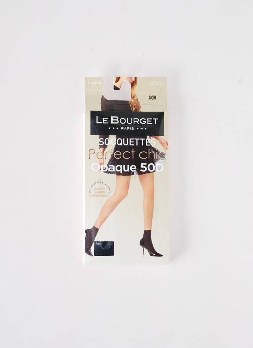 Chaussettes noir LE BOURGET pour femme