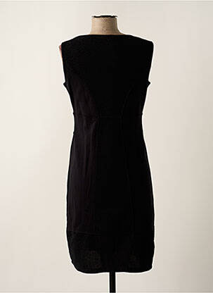 Robe mi-longue sans manche sans manche noir MALOKA femme