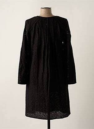 Robe courte coupe évasée manches longues noir RHUM RAISIN femme