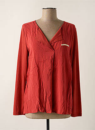 Blouse manches longues manches longues orange KATMAI femme