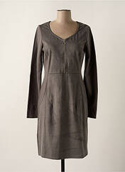 Robe mi-longue gris MALOKA pour femme seconde vue