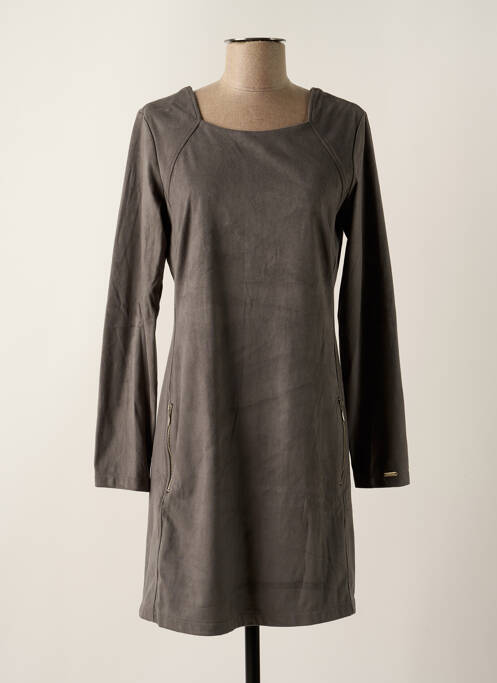 Robe courte gris MALOKA pour femme