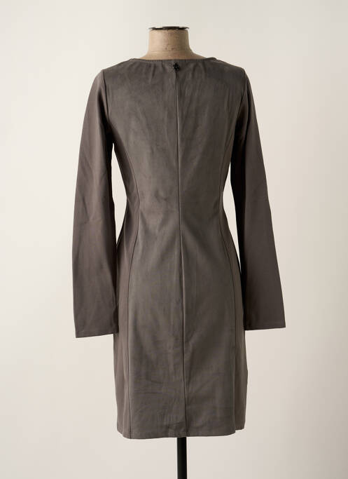 Robe mi-longue gris MALOKA pour femme