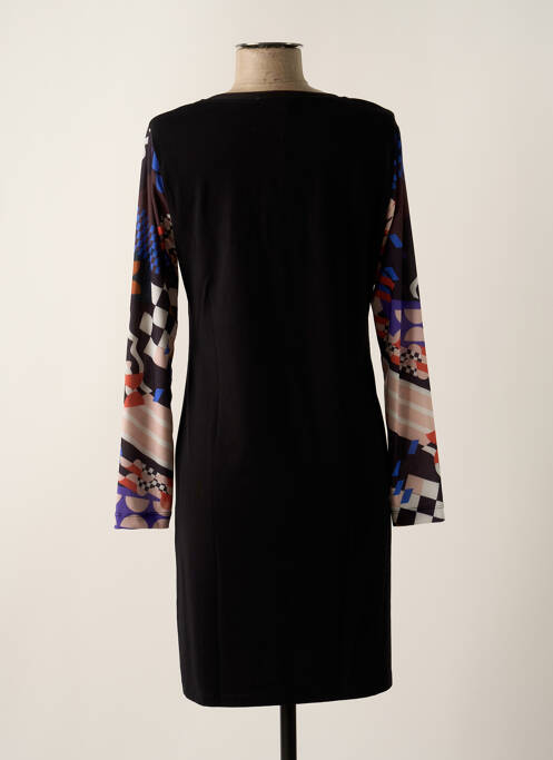 Robe mi-longue noir MALOKA pour femme