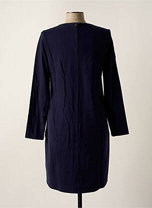 Robe courte manches longues manches longues bleu MALOKA femme