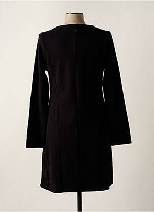 Robe courte manches longues manches longues noir MALOKA femme
