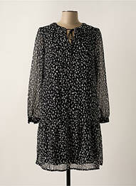 Robe mi-longue coupe fluide manches longues noir STREET ONE femme