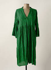 Robe mi-longue vert KAFFE pour femme seconde vue