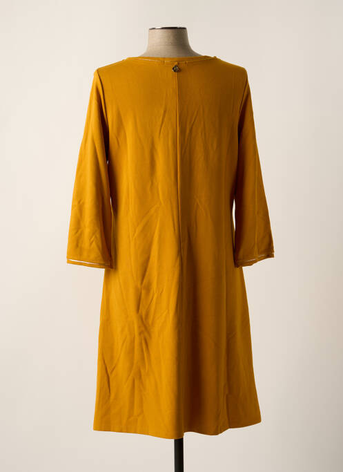 Robe mi-longue jaune MALOKA pour femme