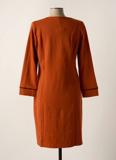 Robe mi-longue marron MALOKA pour femme