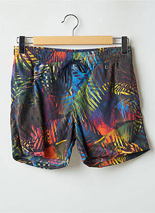 Short de bain imprimé fantaisie marron HOM homme