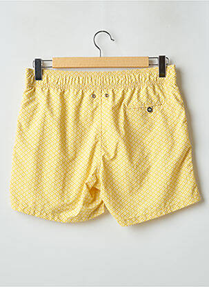 Short de bain imprimé fantaisie jaune HOM homme