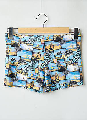 Short de bain imprimé fantaisie bleu SUN PROJECT homme