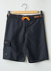 Short de bain noir SUN PROJECT pour homme seconde vue