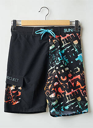 Short de bain noir SUN PROJECT pour homme