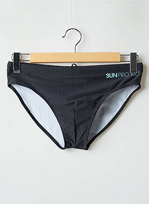 Slip de bain gris SUN PROJECT pour homme