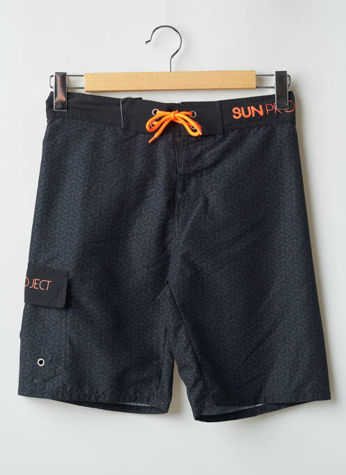 Short de bain noir SUN PROJECT pour homme