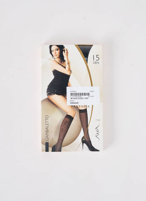 Chaussettes noir GAMBALETTO pour femme