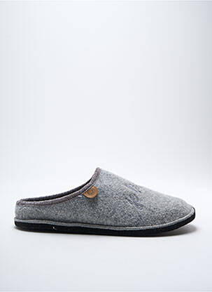 Chaussons/Pantoufles gris CHAUSSE MOUTON pour homme